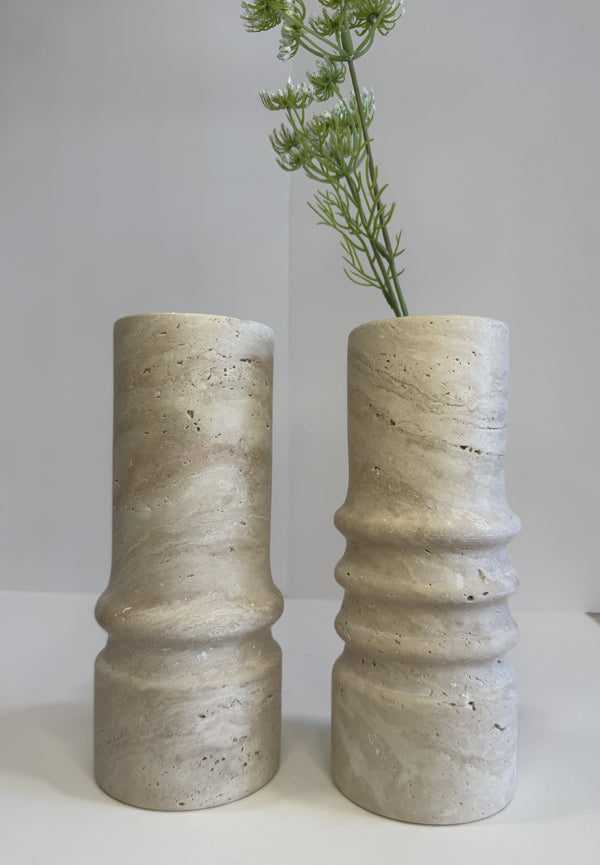Handmade Marble Stem Vase — handmade natural marble & stone décor by Moonlit Marble