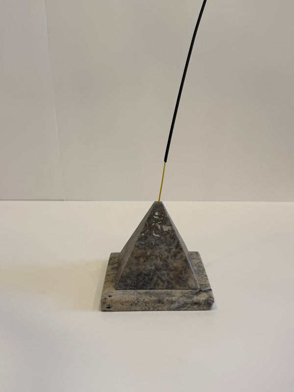 Grey Marble Stick Incense Holder — handmade natural marble & stone décor by Moonlit Marble