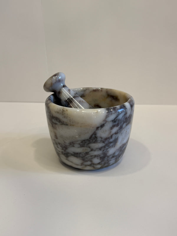 Handmade Marble Solid Mortar and Pestle — handmade natural marble & stone décor by Moonlit Marble