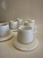 White Marble Turkish Coffee Cup Set of 12 — 10