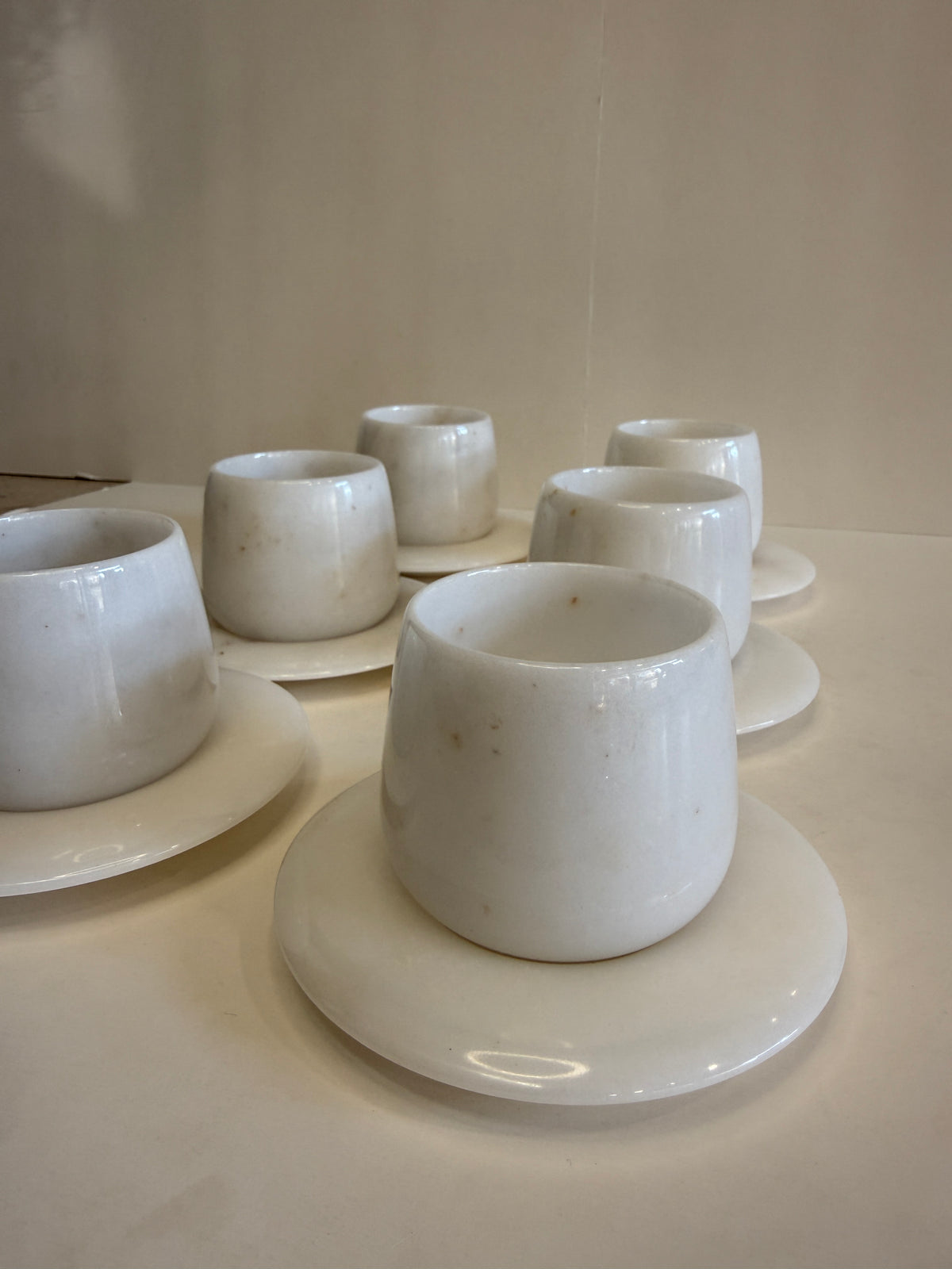 White Marble Turkish Coffee Cup Set of 12 — 10