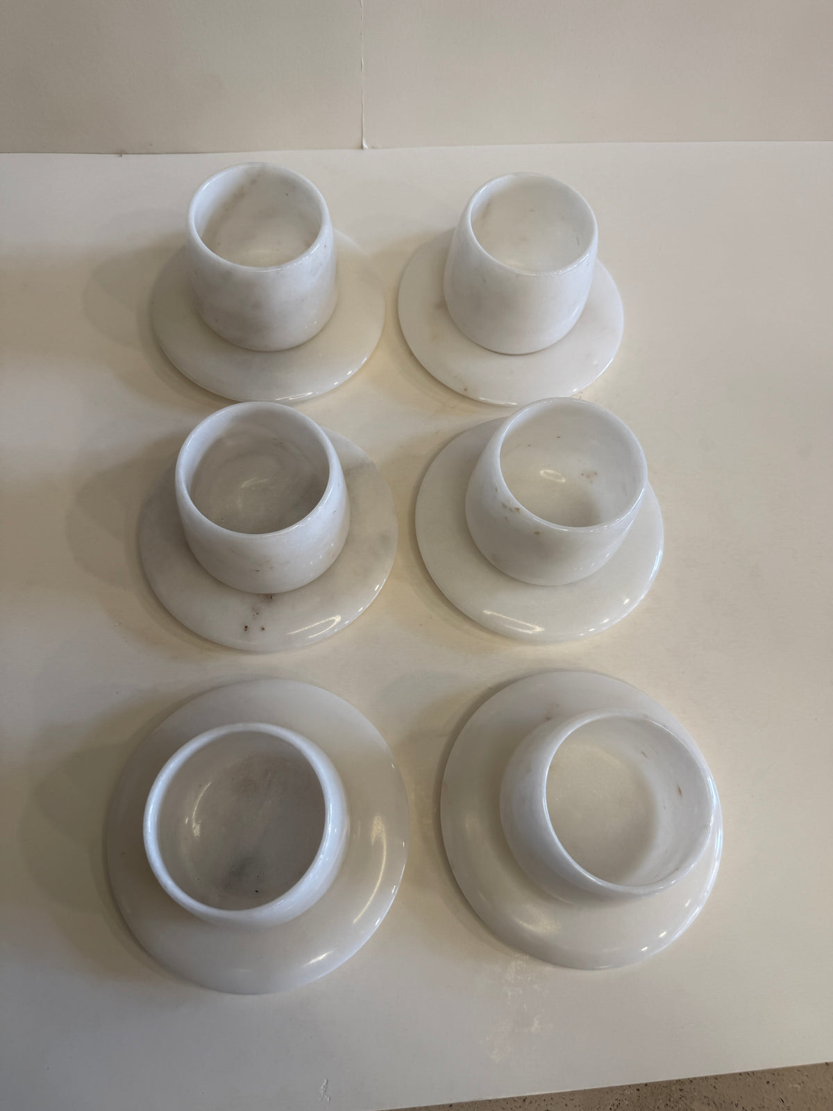 White Marble Turkish Coffee Cup Set of 12 — 11