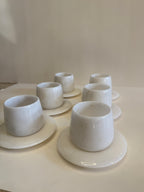 White Marble Turkish Coffee Cup Set of 12 — 13