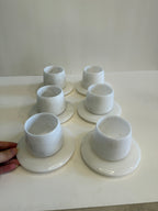 White Marble Turkish Coffee Cup Set of 12 — 6