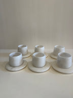 White Marble Turkish Coffee Cup Set of 12 — 8