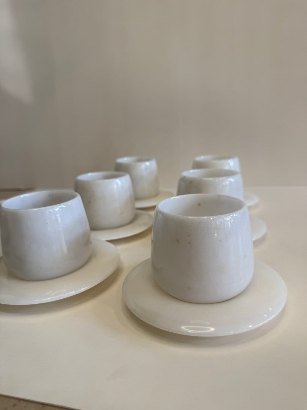 White Marble Turkish Coffee Cup Set of 12 — 9