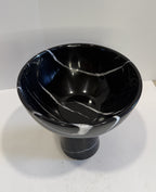 Handmade Marble Pedestal Footed Bowl — detail view 3