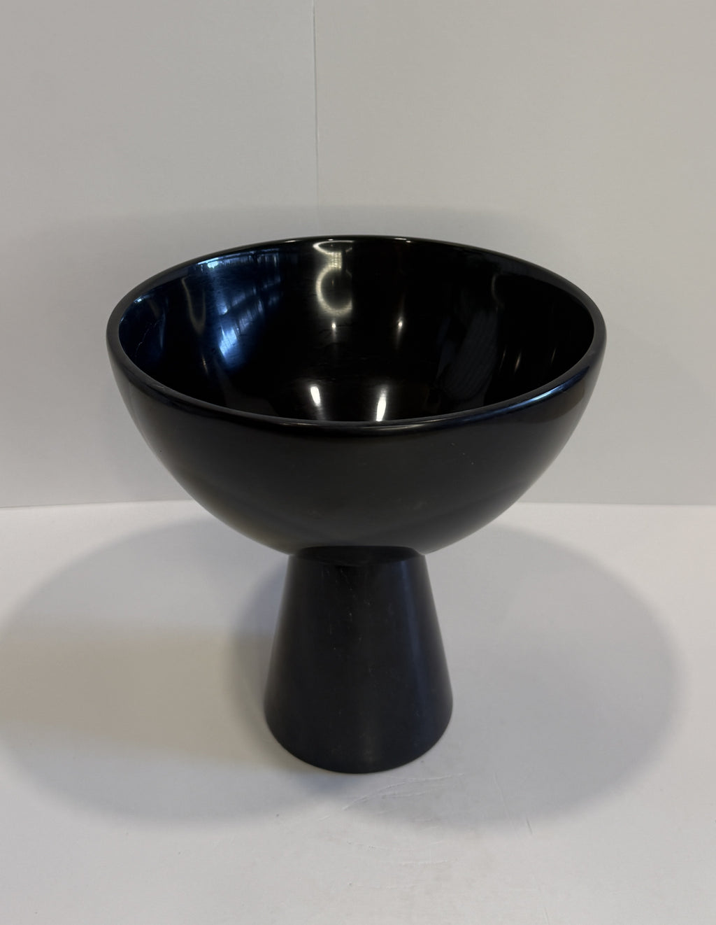 Handmade Marble Pedestal Footed Bowl — detail view 5