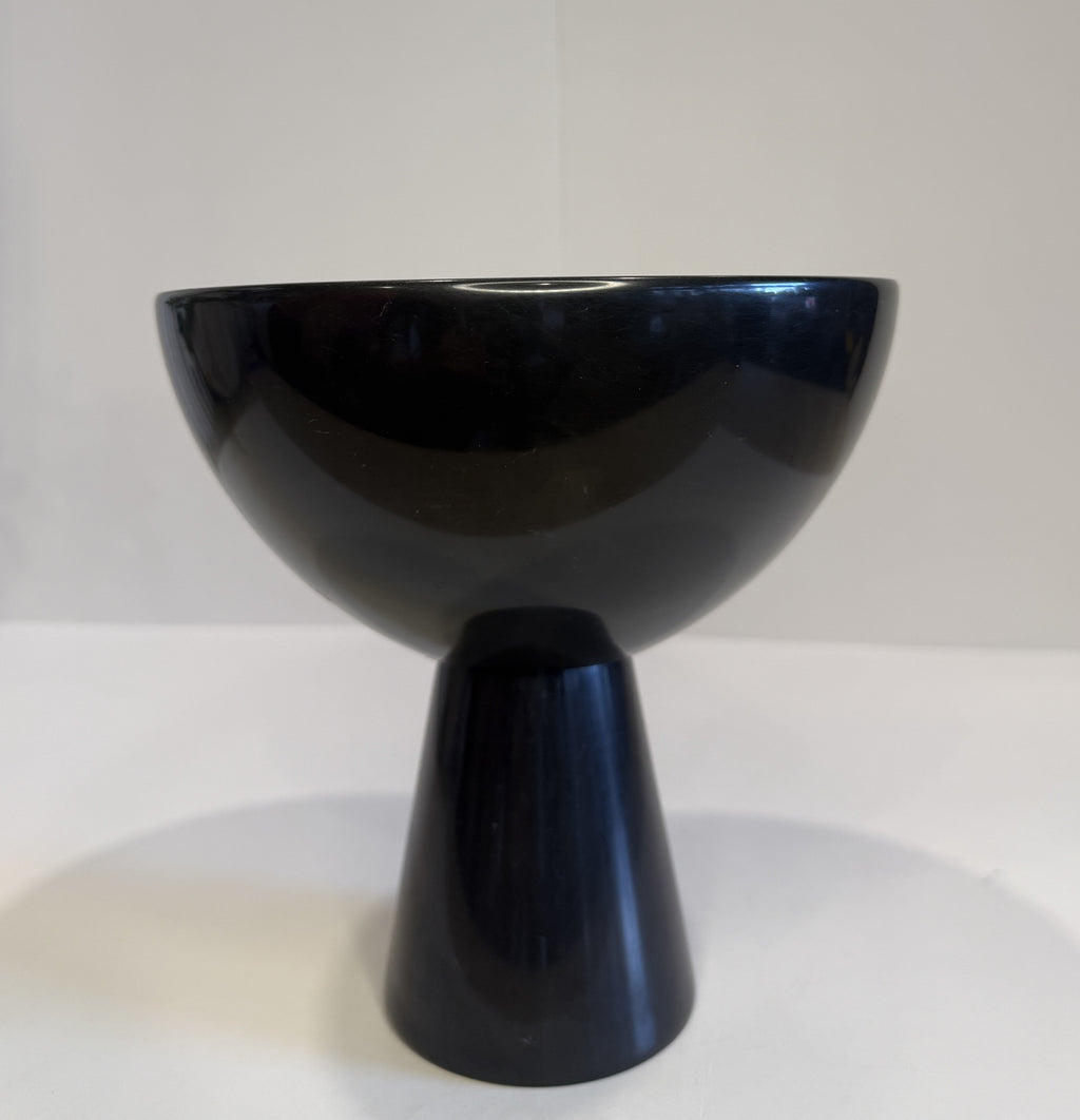 Handmade Marble Pedestal Footed Bowl — detail view 6
