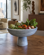 Handmade Marble Rounded Footed Bowl — detail view 12
