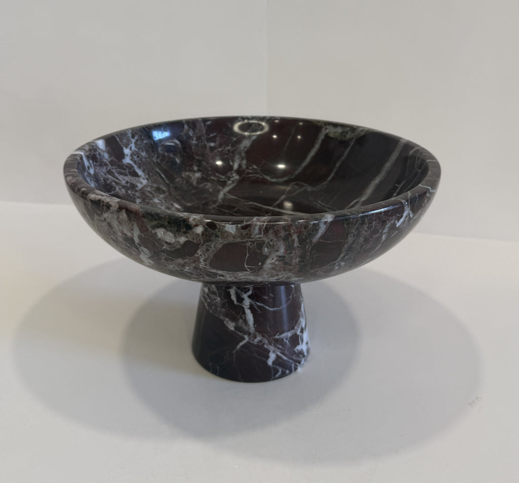 Handmade Marble Rounded Footed Bowl — detail view 5