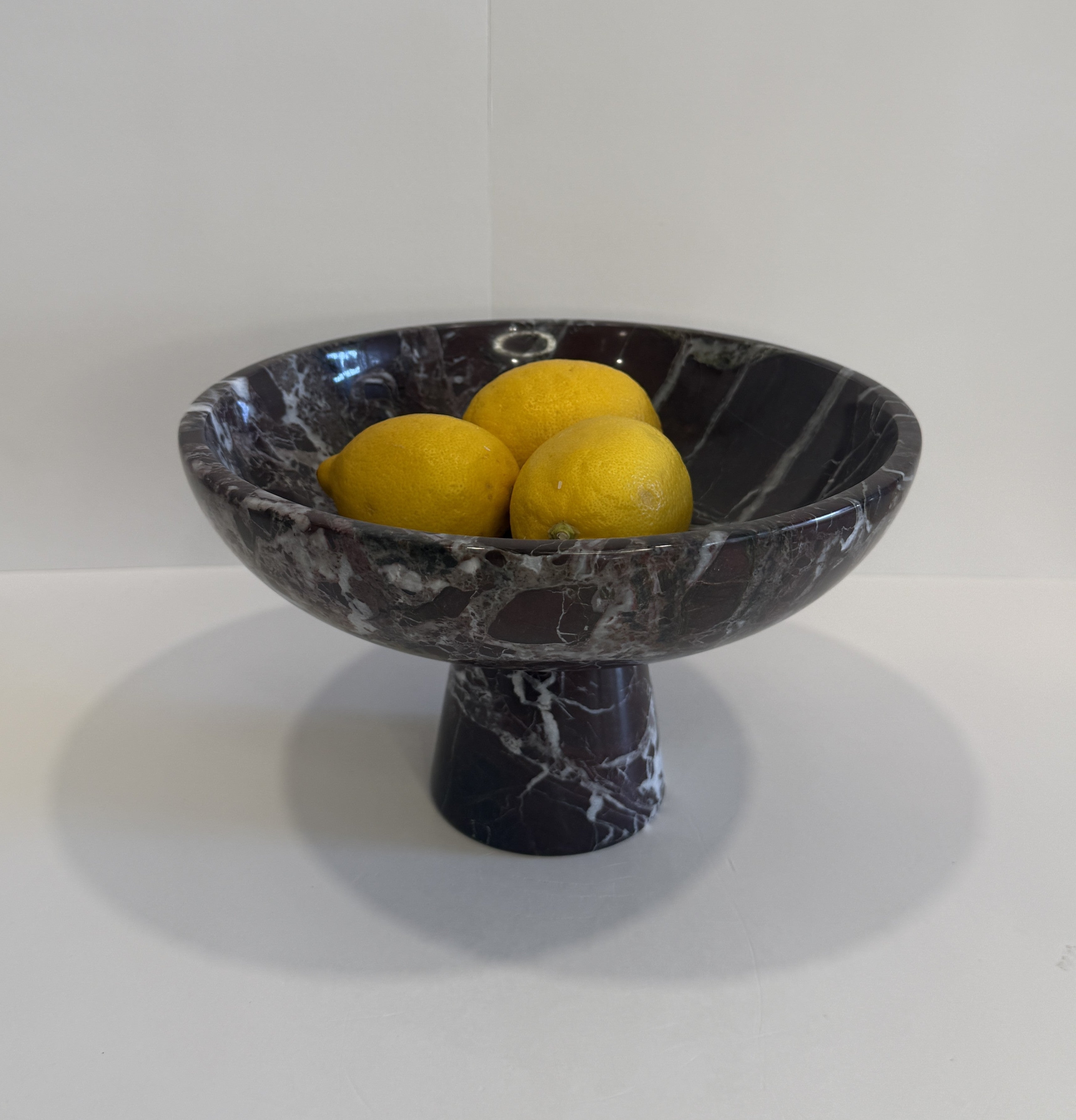 Handmade Marble Rounded Footed Bowl — detail view 6