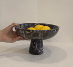 Handmade Marble Rounded Footed Bowl — detail view 8