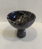 Handmade Marble Pedestal Footed Bowl — detail view 7