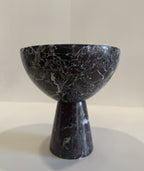 Handmade Marble Pedestal Footed Bowl — detail view 11