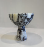 Handmade Marble Pedestal Footed Bowl — detail view 14