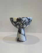 Handmade Marble Pedestal Footed Bowl — detail view 17
