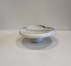 Handmade Marble Curved Footed Bowl — detail view 4