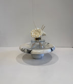 Handmade Marble Curved Footed Bowl — detail view 5