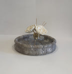 Silver Travertine Trinket Plate — detail view 5