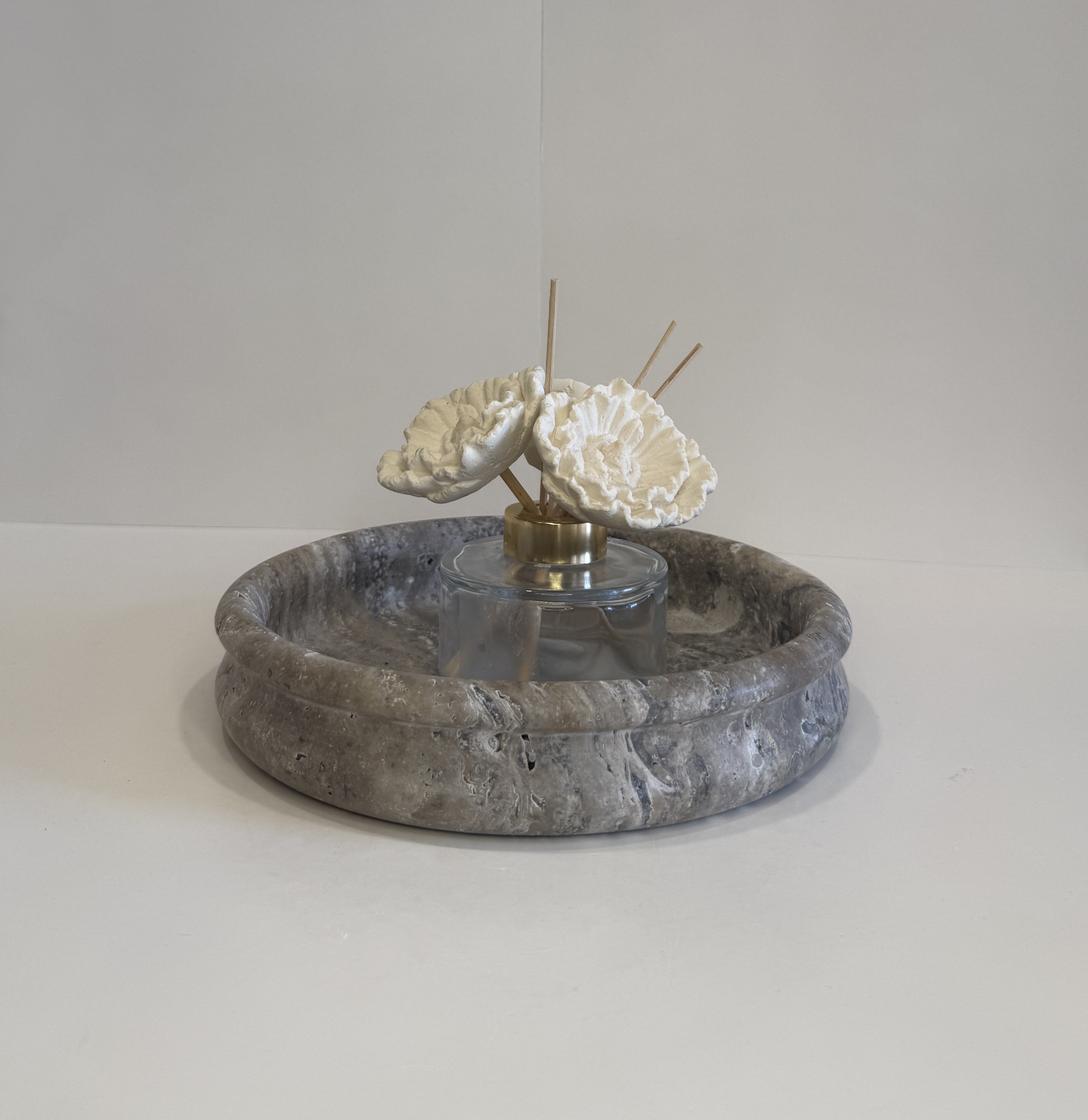 Silver Travertine Trinket Plate — detail view 5