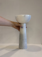 White Marble Plant Stand — Set of 3 — detail view 4