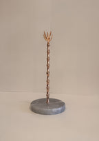 Grey Marble Countertop Paper Towel Holder — detail view 1