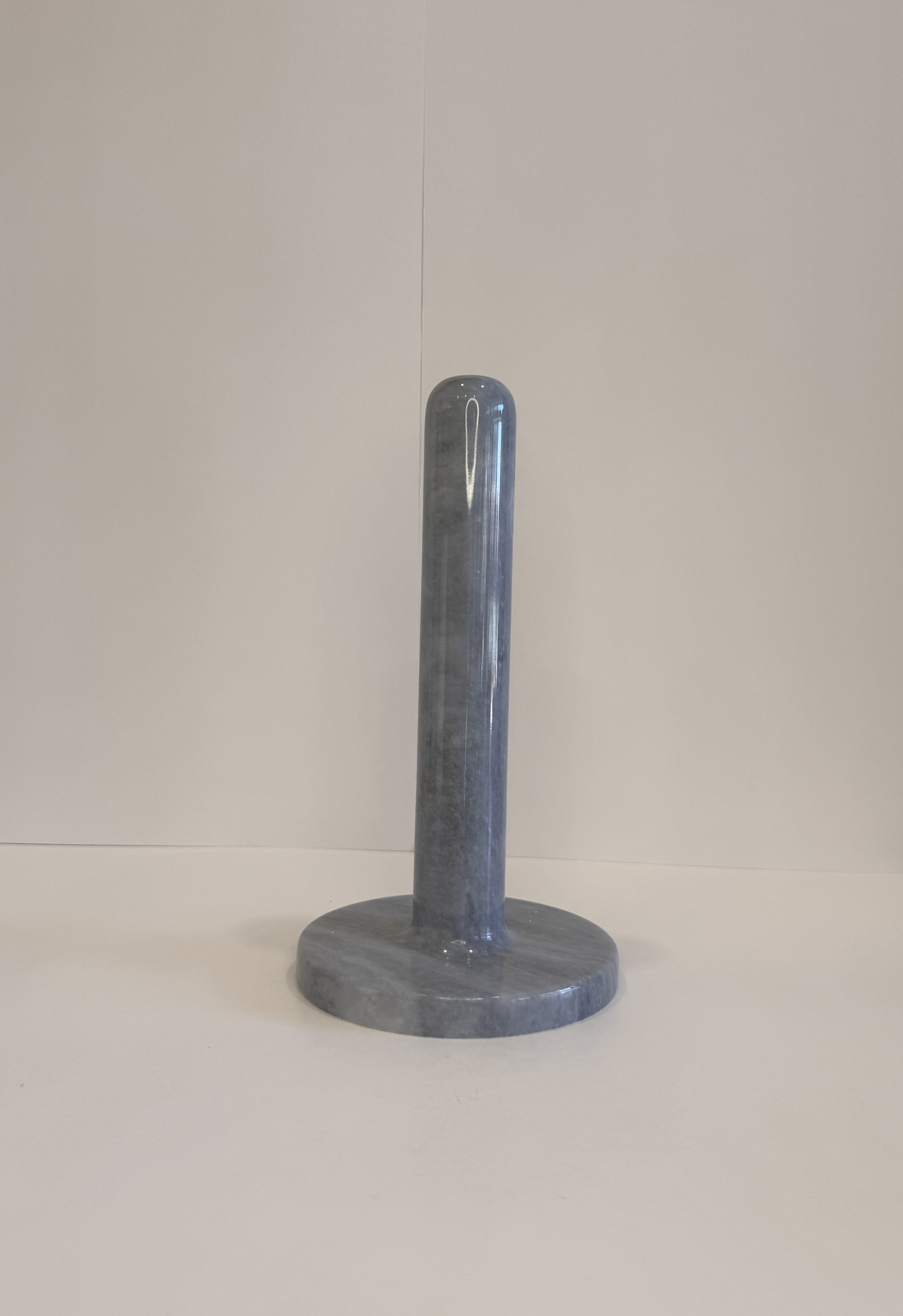 Handmade Marble Freestanding Paper Towel Holder — detail view 1