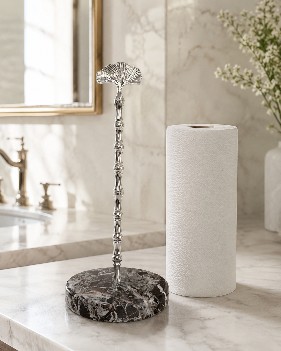 Purple Marble Countertop Paper Towel Holder — detail view 7