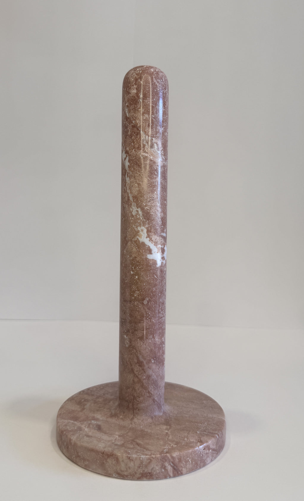Handmade Marble Freestanding Paper Towel Holder — detail view 2