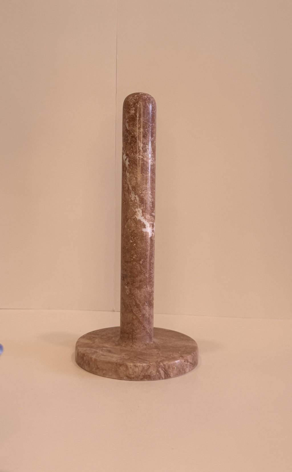 Handmade Marble Freestanding Paper Towel Holder — detail view 3