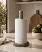 Handmade Marble Freestanding Paper Towel Holder — detail view 18