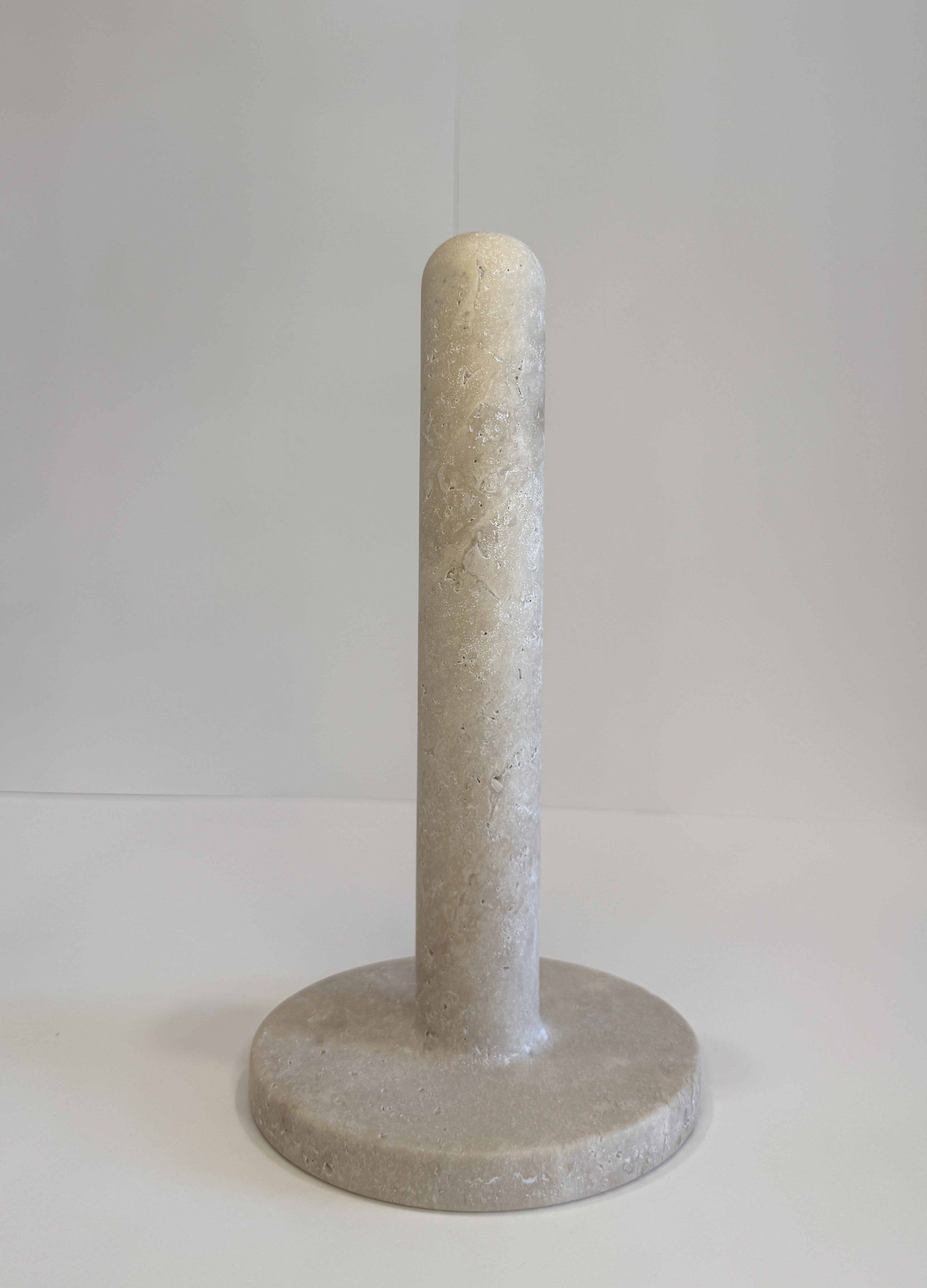 Handmade Marble Freestanding Paper Towel Holder — detail view 6