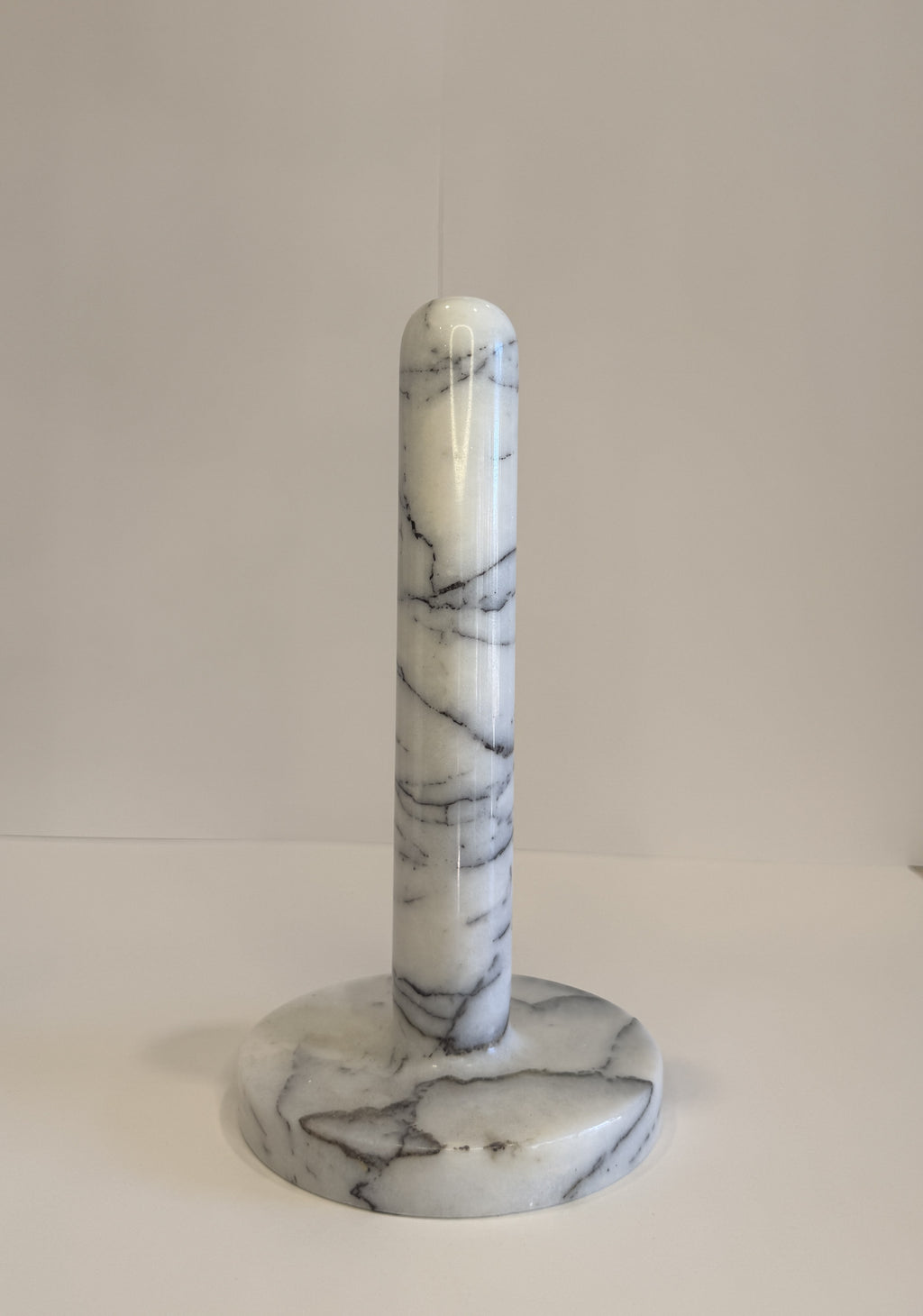 Handmade Marble Freestanding Paper Towel Holder — detail view 8