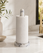 Handmade Marble Freestanding Paper Towel Holder — detail view 19