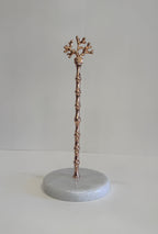 White Marble Kitchen Paper Towel Holder — detail view 1