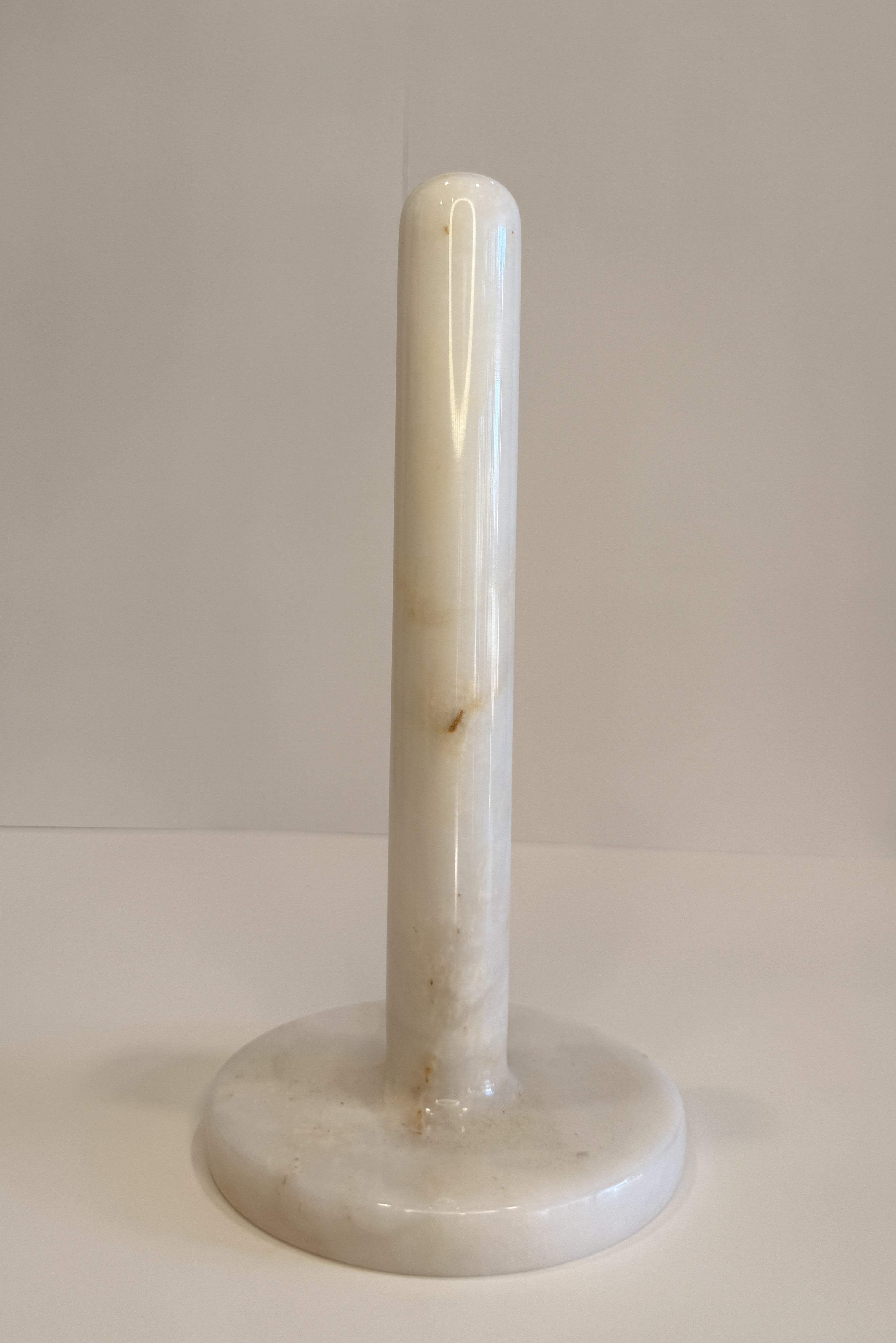 Handmade Marble Freestanding Paper Towel Holder — detail view 12