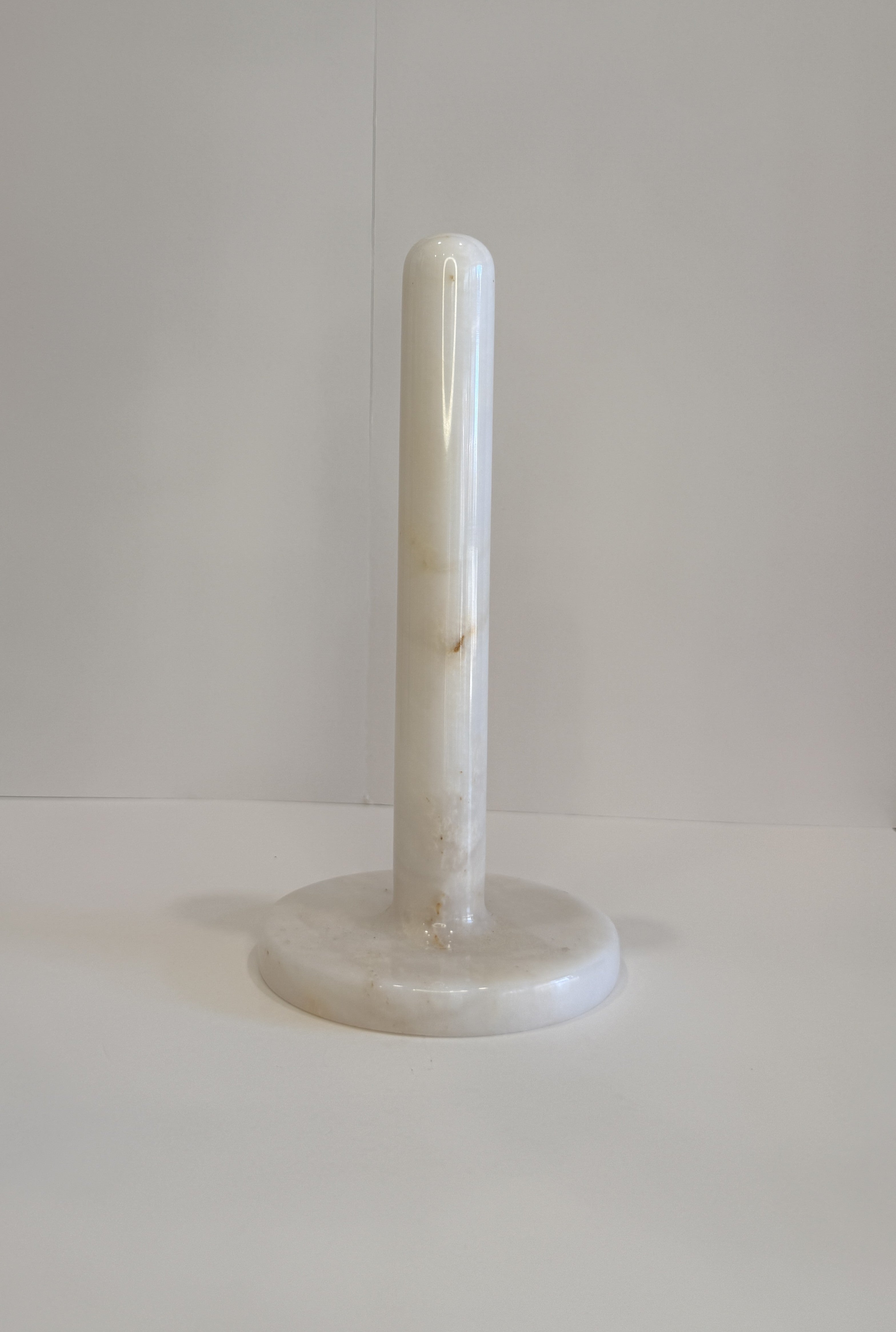 Handmade Marble Freestanding Paper Towel Holder — detail view 13