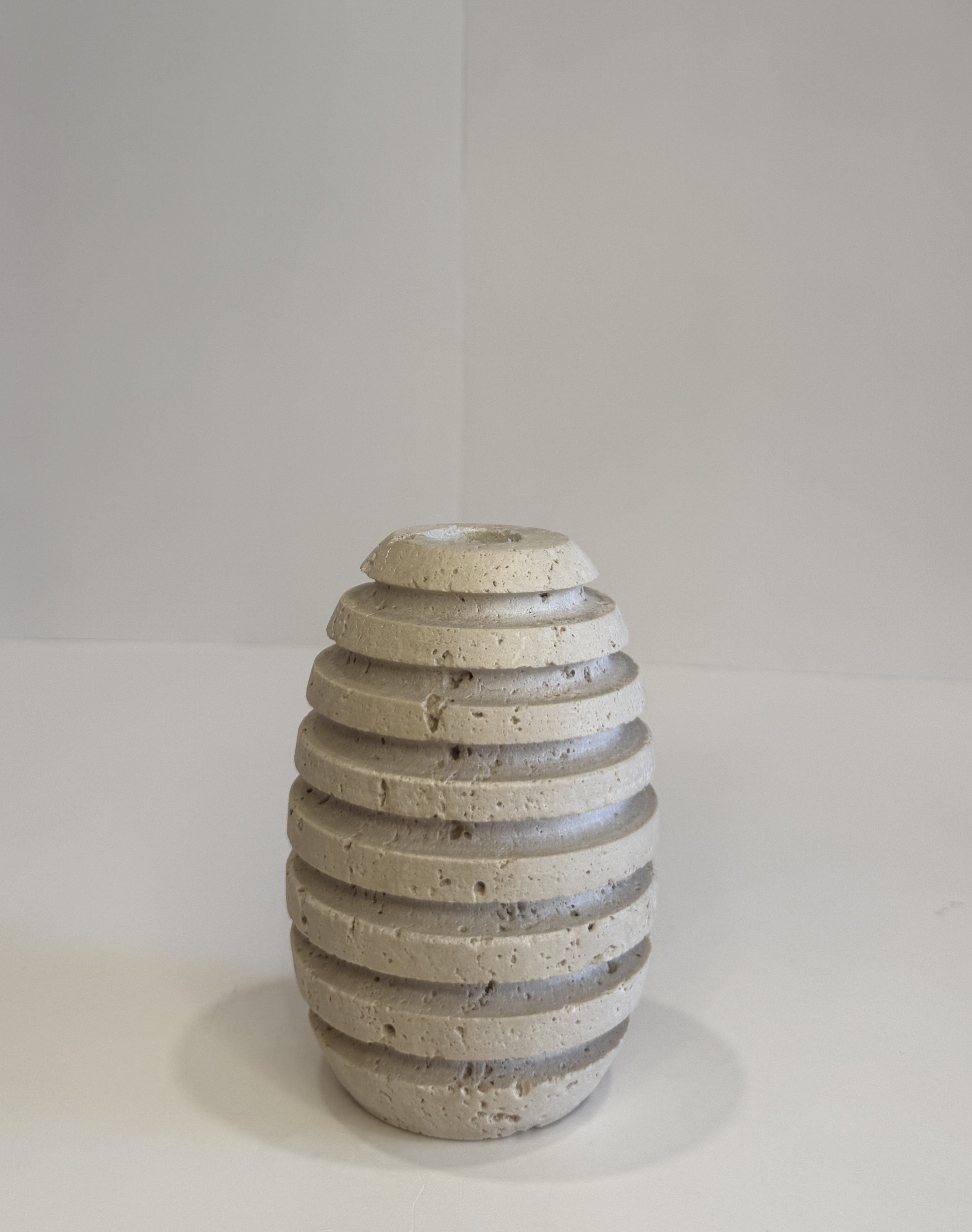 Travertine Petite Tea Light Holder — Set of 2 — detail view 8
