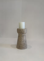 Travertine Medium Tea Light Holder — Set of 2 — detail view 6