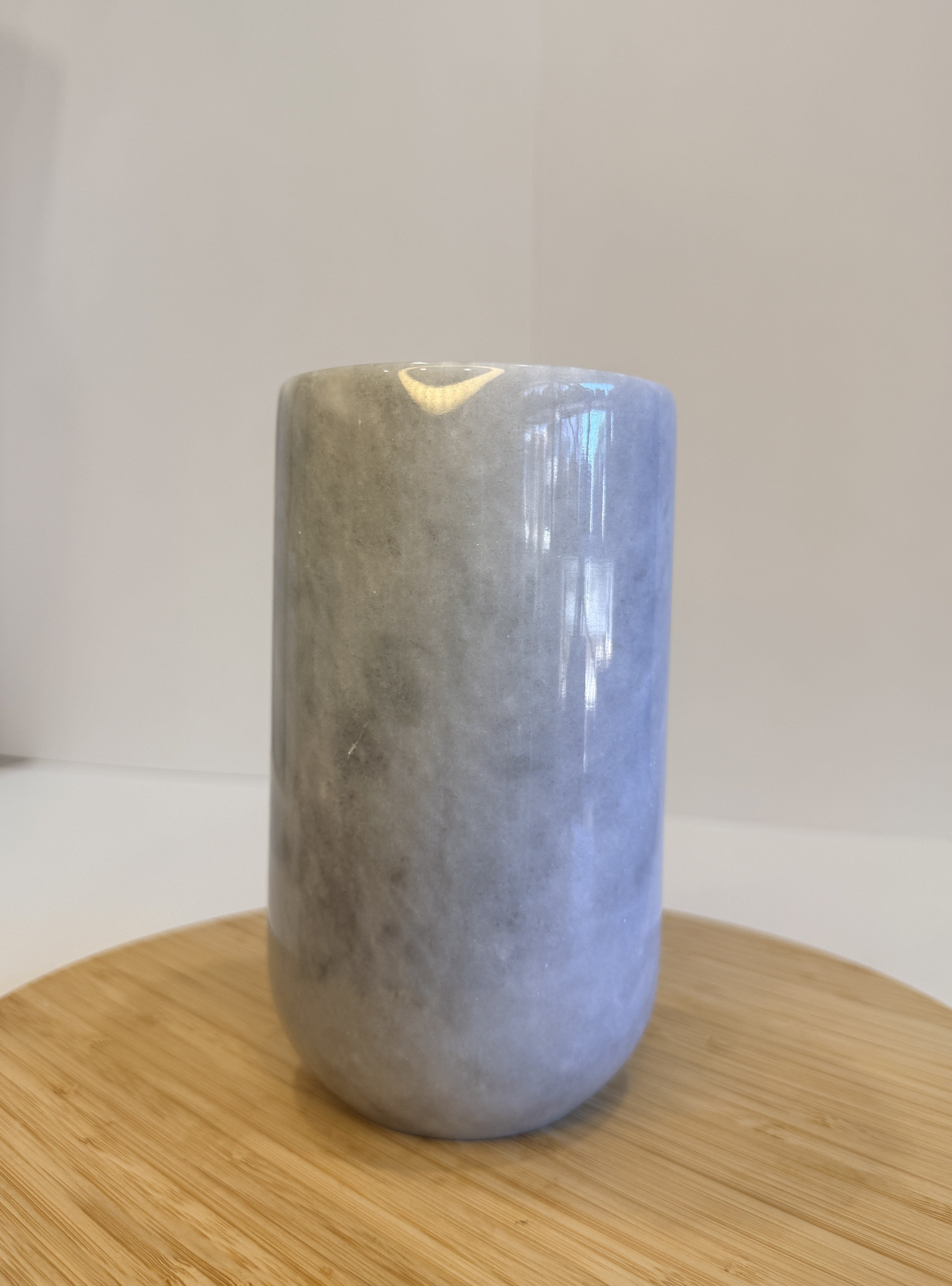 Handmade Marble Bud Vase — detail view 2