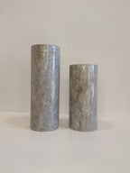 Grey Marble Pillar Vase — detail view 1