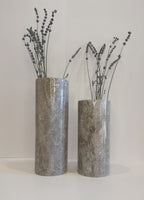 Grey Marble Pillar Vase — detail view 3