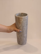 Grey Marble Pillar Vase — detail view 5