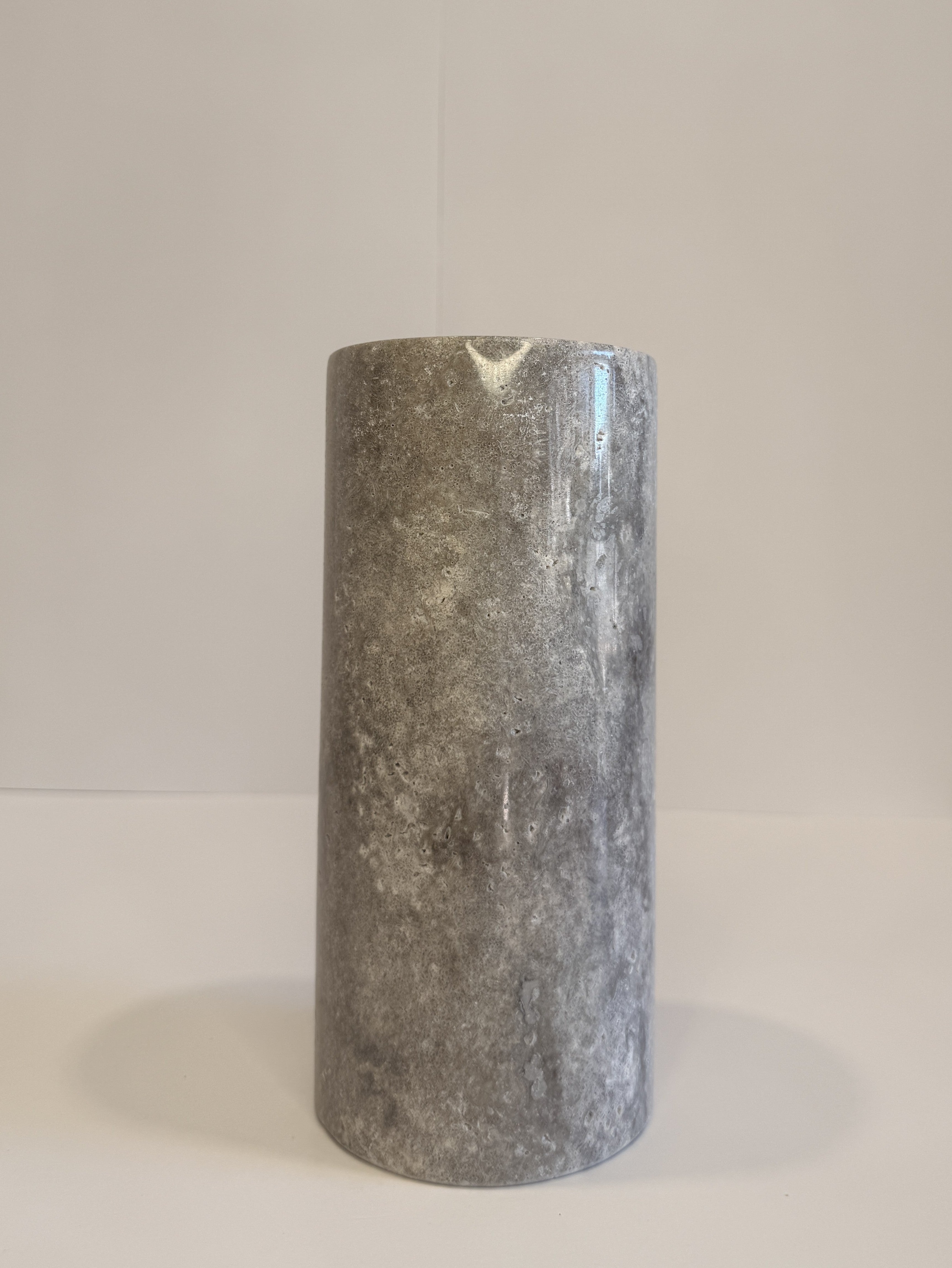 Grey Marble Pillar Vase — detail view 7