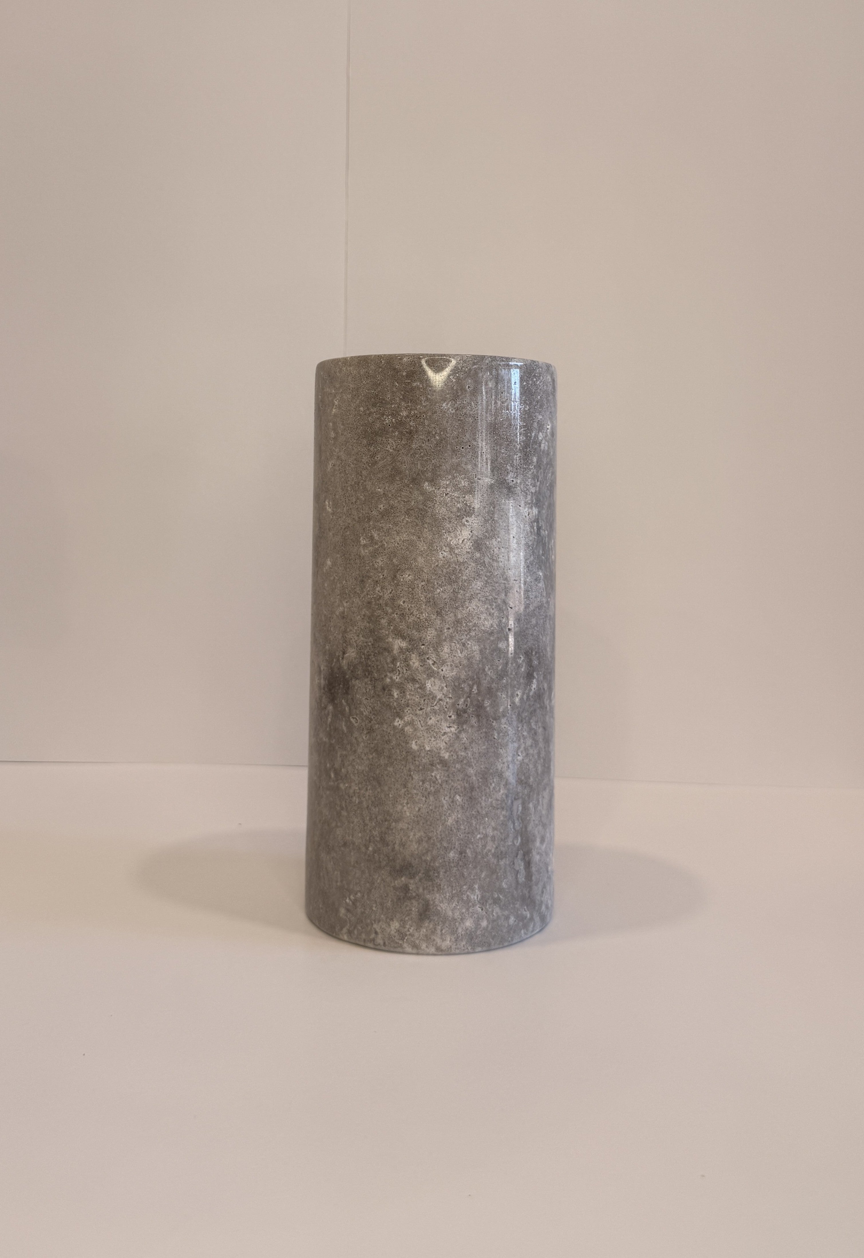 Grey Marble Pillar Vase — detail view 8