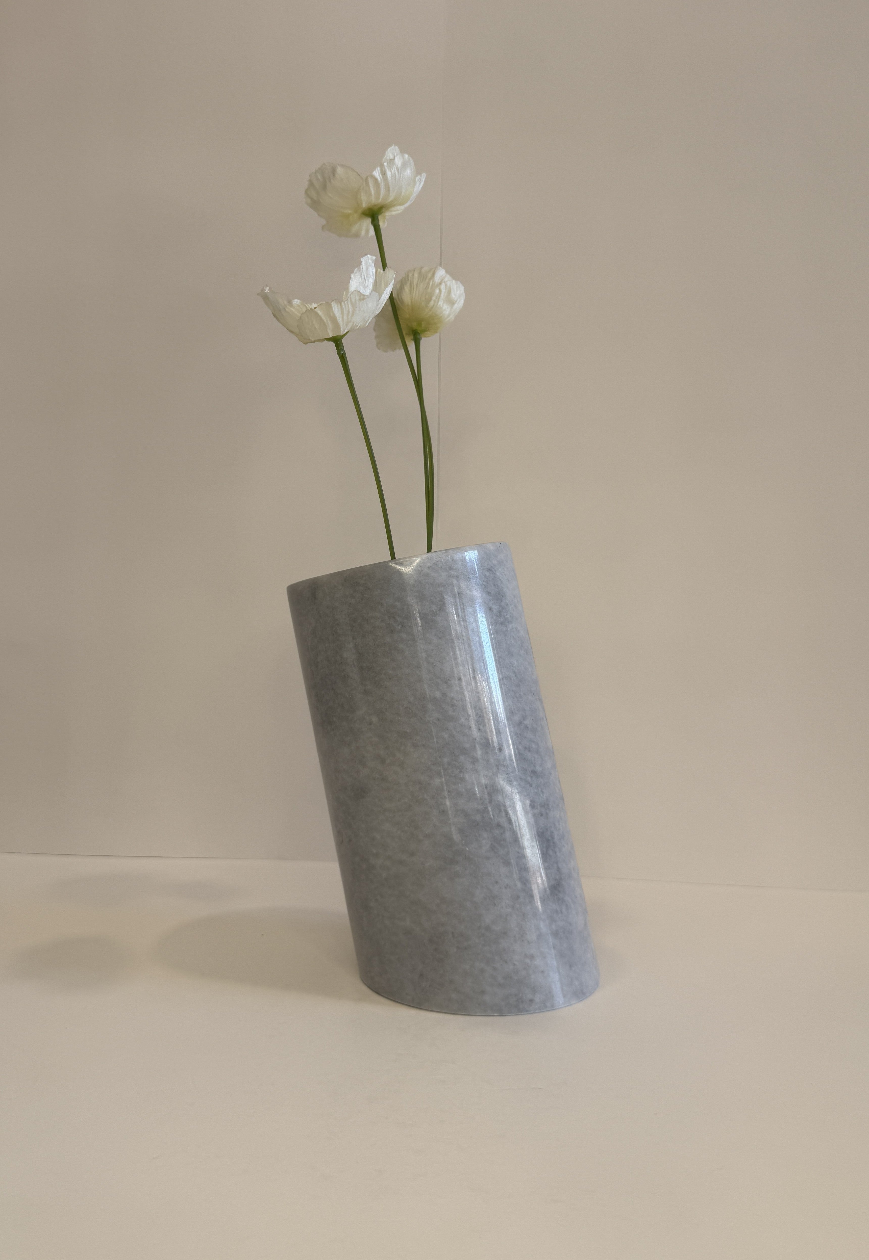 Handmade Marble Flower Vase — detail view 2