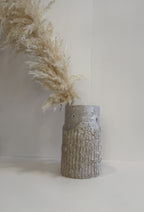 Travertine Flower Vase — detail view 2