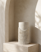 Travertine Flower Vase — detail view 4