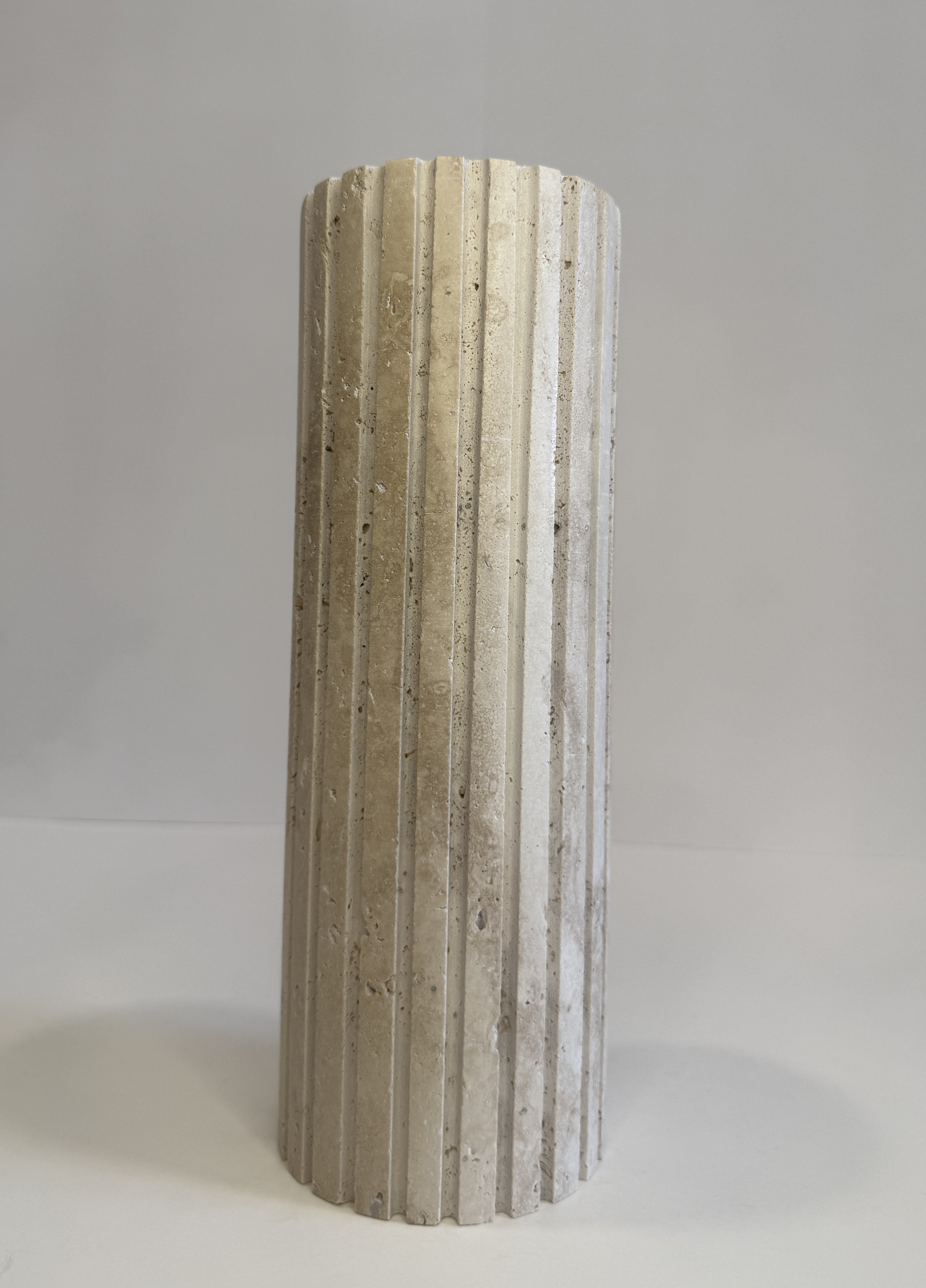 Travertine Stem Vase — detail view 9